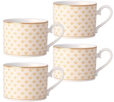 Noritake Trocadero Gold Set of 4 Cups, 8 oz.