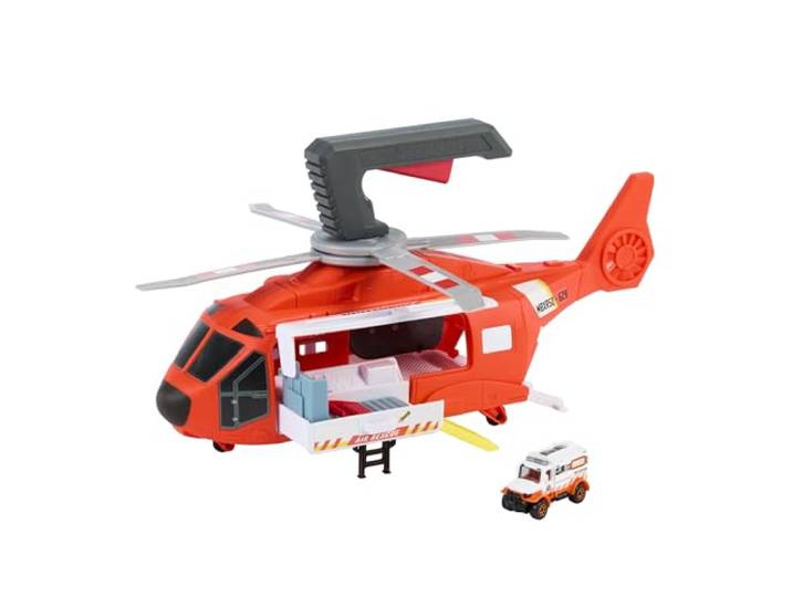 Matchbox Reddingshelikopter, grote helikopter en ambulance