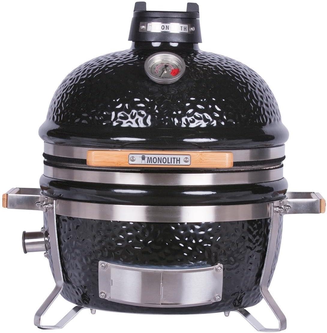 Kamado-Tischgrill, Keramik-Barbecue für unterwegs mit Feuerplatte