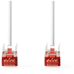 Nedis CAT6-Netzwerkkabel - RJ45 Stecker - RJ45 Stecker - S/FTP - 20.0 m - Rund - LSZH - Weiss - Umschlag
