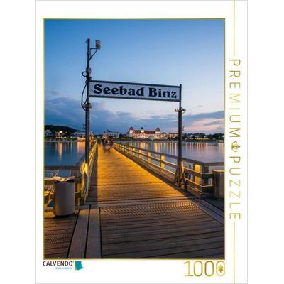 CALVENDO Puzzle Insel Rügen - Auf der Seebrücke in Binz | 1000 Teile Lege-Größe 64 × 48 cm Foto-Puzzle für glückliche Stunden