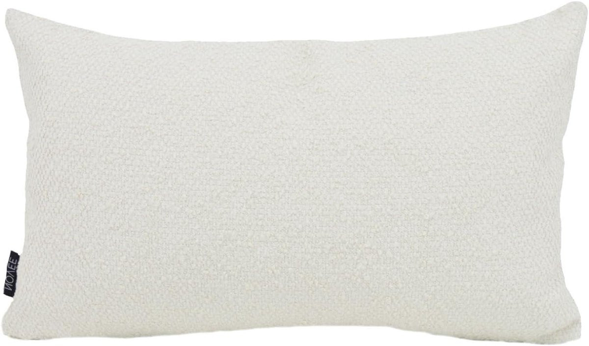 Waterafstotende outdoor kussenhoes in ivoire voor decoratieve kussens, 30 x 50 cm
