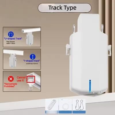 Uplift Essentials Smart Automatic Curtain Robot Opener For Remote Controlled Home Automation track Type
