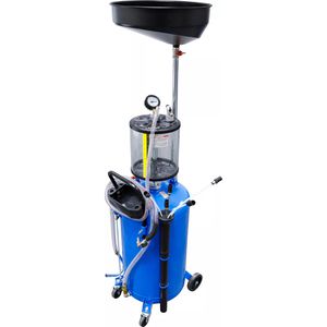 BGS-technic Ölauffanggerät 7003, mit Druckluftentleerung, 103-163 cm höhenverstellbar, Auffangbehälter 80 Liter