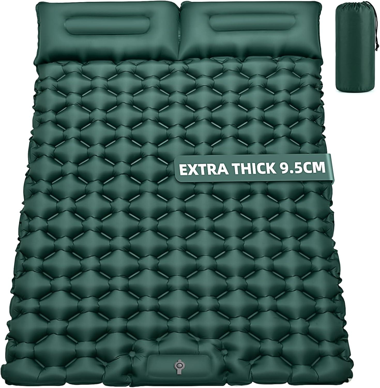 Merkloos Luchtmatras voor camping, 204 x 130 x 9,5 cm