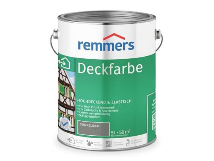 Remmers dekkende verf, donkergrijs 5 l