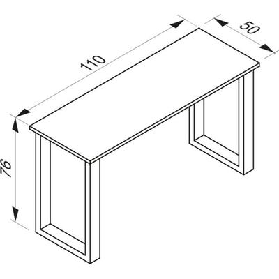 Schreibtisch Bürotisch Computertisch 110x50 Lona X