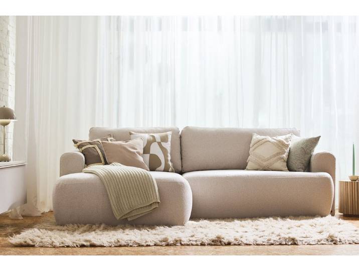 TOM TAILOR HOME Ecksofa SO SOFT SOFA – klare, organische Form und ausgewogener Sitzkomfort, 257 x 170 cm, im schönen Boucléstoff SLO
