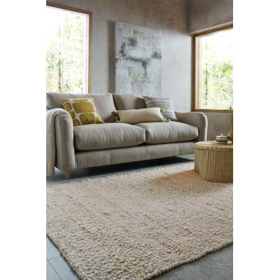 Designteppich FLAIR RUGS "FINLEY", gelb, B:160cm H:10mm L:230cm, Polyester, Teppiche, Bouclé-Design in Wolloptik