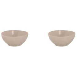 Mammoet Spirit Schale - 2er-Set, Steinzeug, Ø  15 cm, 0,51 L, crème weiß, Seidenglanz, handwerkliche Form, für Müsli, Dessert oder als Beilagenschale
