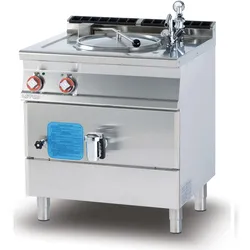 Redcook Indirekter Elektroherd mit Edelstahlbehälter 50 lt. Automatisches Laden Hohlraum. Struktur aus Inox. Abmessungen 80x70,5 h90 cm. Modell PI50A-78ET