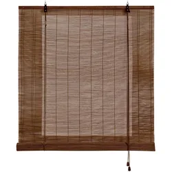 BAMBUSROLLO Dunkelbraun, 90 cm x 175 cm