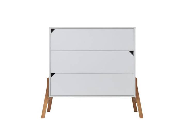 Commode 3 tiroirs Bellamy Lotta Blanc