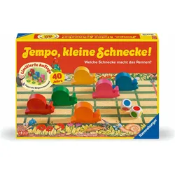 Ravensburger Kinderspiel 23034 - Tempo kleine Schnecke 40 Jahre Jubiläum, beliebtes Schneckenrennen (Deutsch, 2 - 6 Spieler)