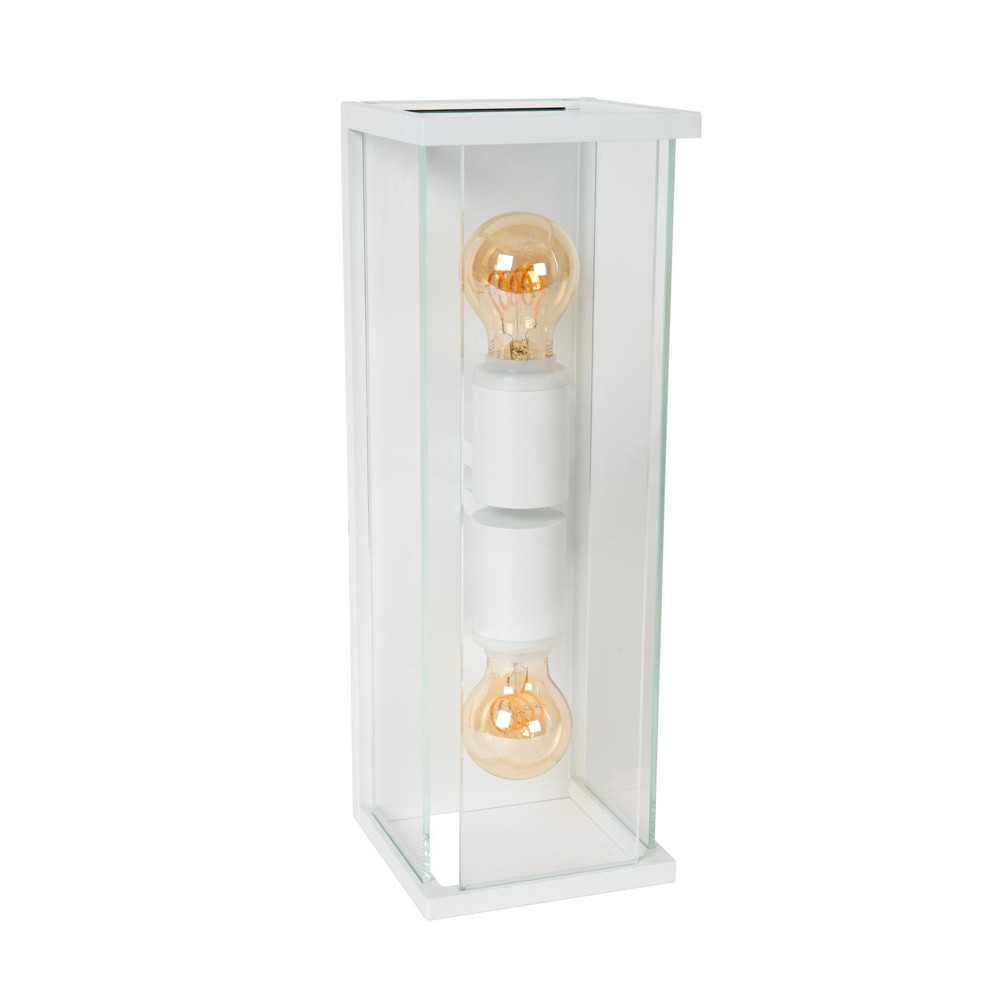 Lucide Claire Dubbel Wandlamp - Wit - Modern Up & Down Design