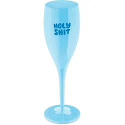 Koziol Cheers No. 1 Holy Shit Sektglas aus Thermoplastik 100 ml