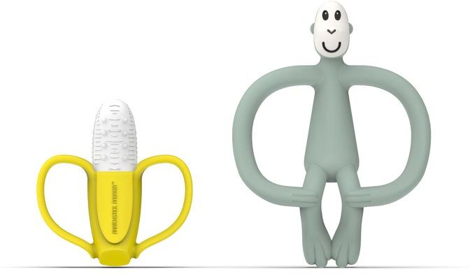 Matchstick Monkey Banana Soother & Monkey Teether gift set for children