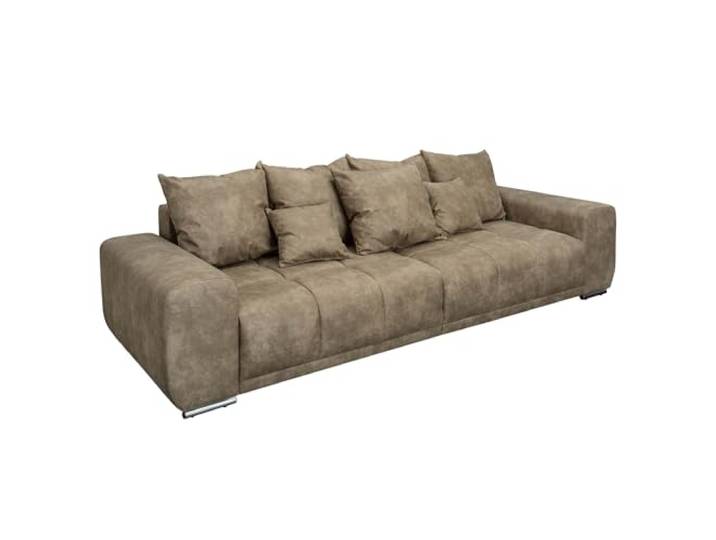 invicta INTERIOR Modernes XXL Sofa ELEGANCIA 285cm Taupe inkl. Kissen Bigsofa Couch mit Federkern