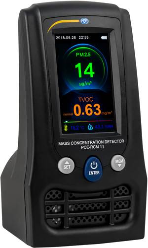 PCE Instruments Feinstaub-Messgerät PCE-RCM 11 Temperatur, Luftfeuchtigkeit