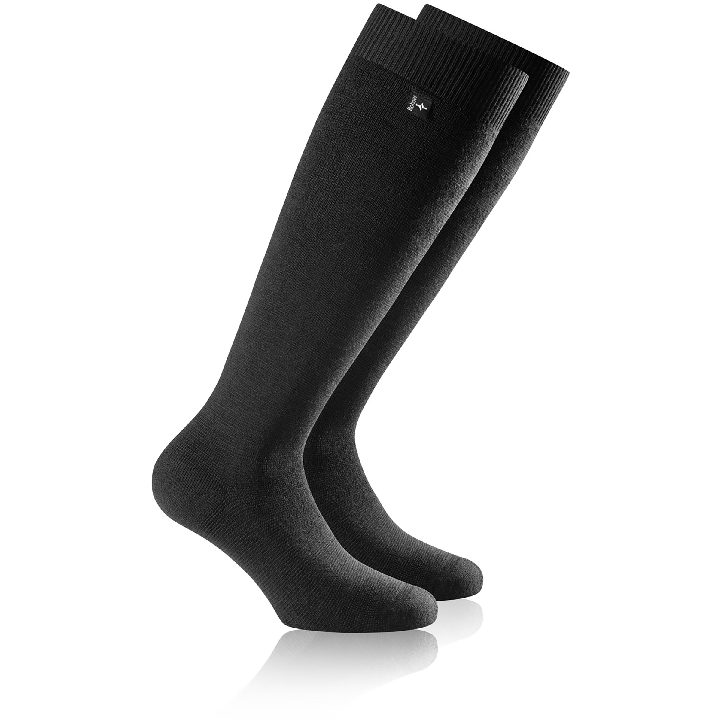 Rohner Thermal Ski Skisocken schwarz Größe 42 Trekking Atmungsaktiv Merinowolle