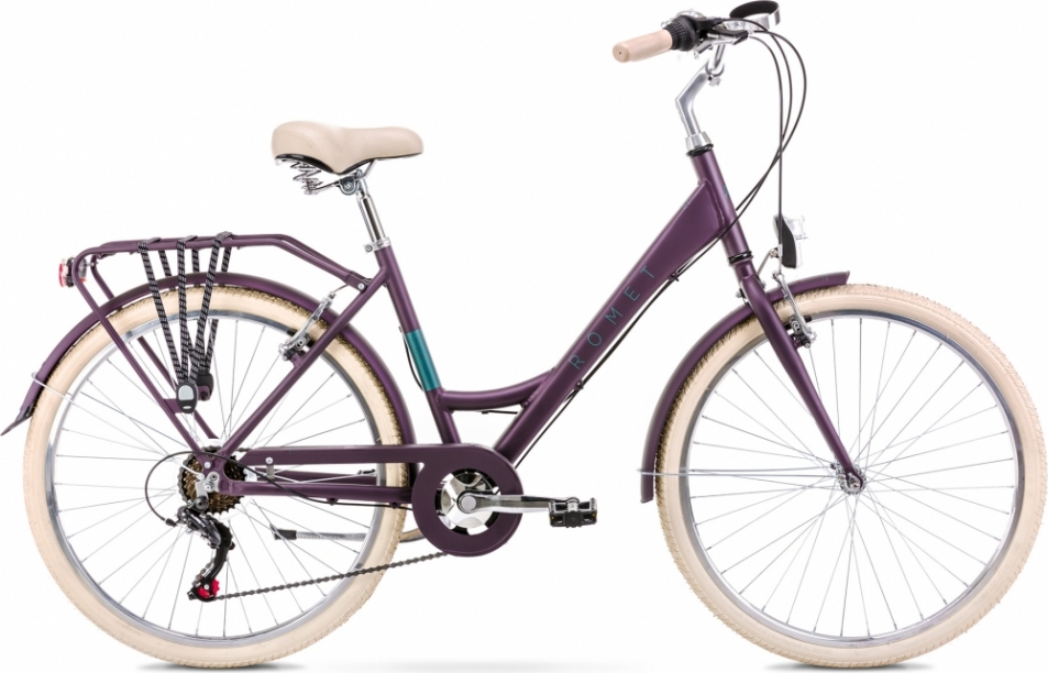 28 Zoll Sonata Cityfahrrad, 6-Gang Shimano Kettenschaltung, Alurahmen Lila, nach STVO