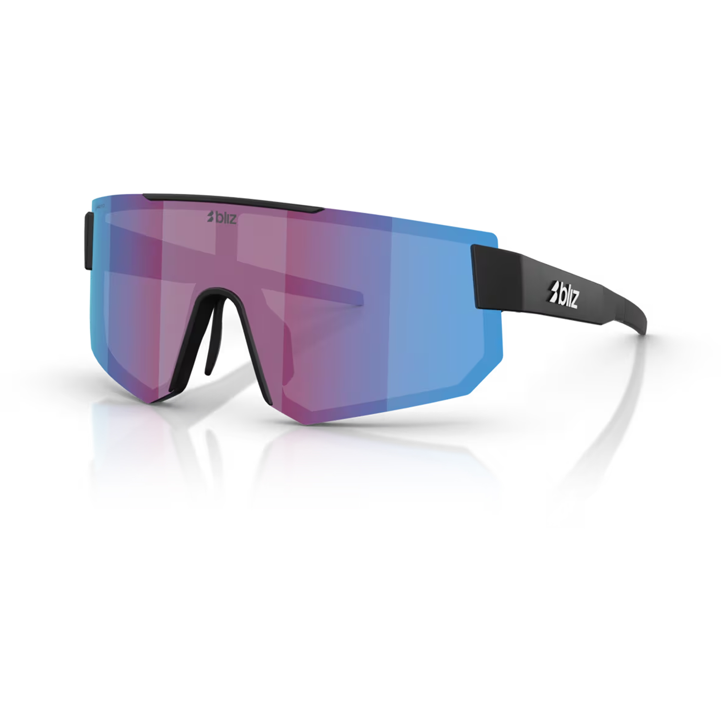 Bliz P005s Sportbrille Sportbrillen & Sportsonnenbrillen black-nano optics violet blue Laufen | Rennrad | Trailrunning