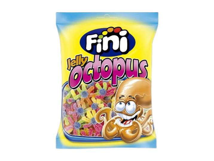 Fini Poulpe Fizz Bonbons Gélifiés Halal au Poulpe, 90 g