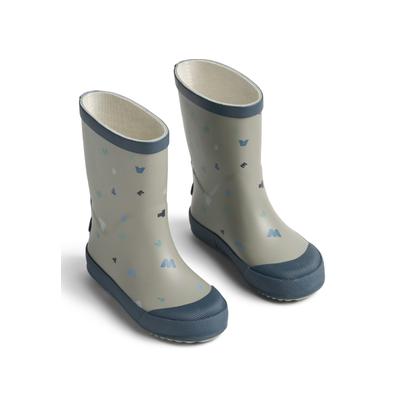 Stiefel WHEAT "WHEAT Rubber Boot Muddy", Mädchen, Gr. 35, beige (light flint letters), Gummi, Schuhe Stiefel