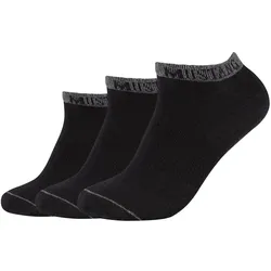 3er Pack Mustang Casual Baumwolle Sneakersocken Herren 9999 - black 39-42