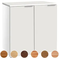 Hasena »Portina« Kommode MDF Weiss deckend, lackiert / Eiche bright, geölt