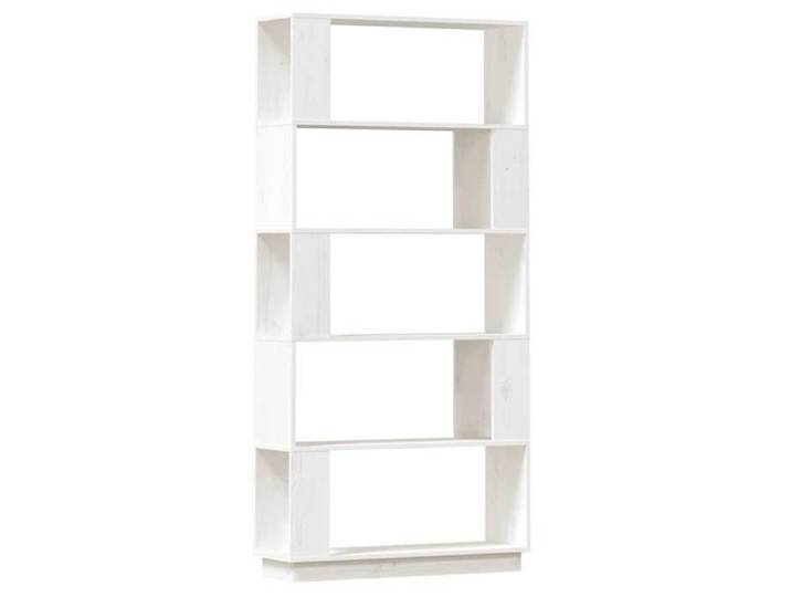 “Rabais  Bibliothèque Étagère de Rangement - JILLE'S -/Séparateur de pièce Blanc 80x25x163 5cm Pin massif SOLO959765