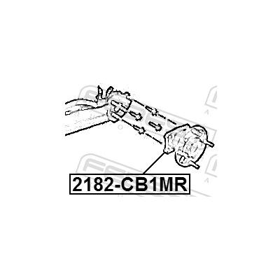 FEBEST Radnabe 2182-CB1MR Hinterachse für Ford