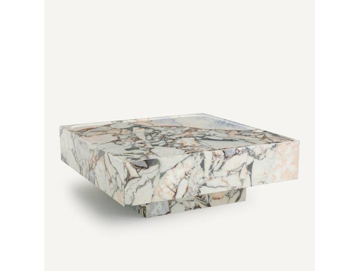AM.PM Table basse carrée, en marbre, Eros Marbre