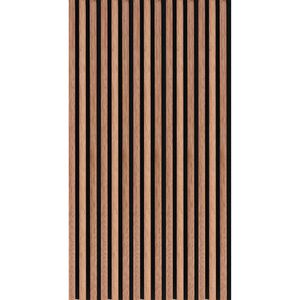 NL-Panels Akustikpaneel Walnuss, 120 x 60 x 2,1 cm, mit schwarzem Filz, , Stück