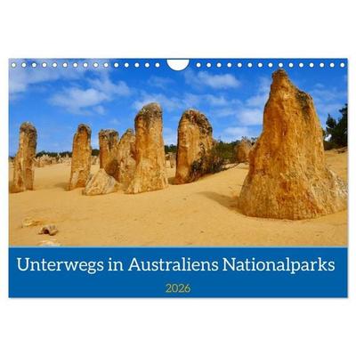 Unterwegs in Australiens Nationalparks (Wandkalender 2026 DIN A4 quer), CALVENDO Monatskalender
