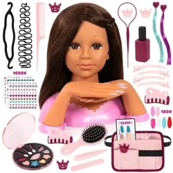 Bayer Charlene Magic Nails Styling- und Make-up-Kopf mit Händen und Fingernägeln