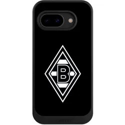 Nivocase Hülle für Google Pixel 9a Handyhülle NIVOcore Case Schwarz Borussia Mönchengladbach Gladbach (Google Pixel 9a), Smartphone Hülle, Schwarz