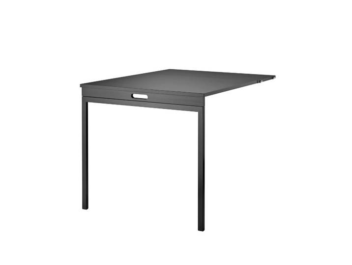 String Table pliante String Frêne lasuré noir-pieds en métal noir