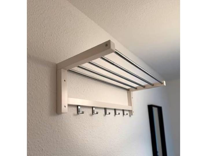 Ikea TJUSIG Étagère à chapeaux\, 79 cm\, Blanc