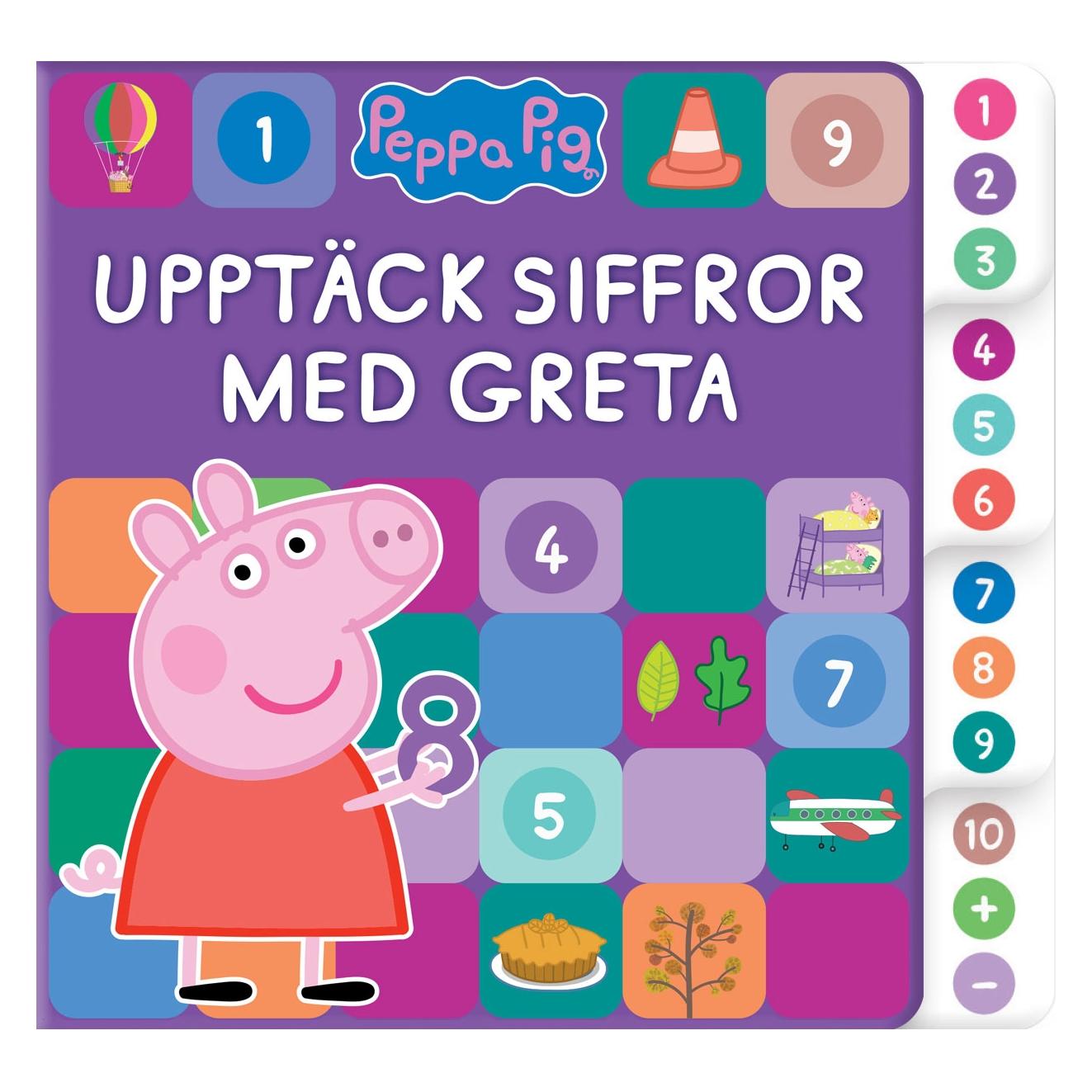 Peppa Pig Greta Gris : Upptäck siffror (9789180388917)