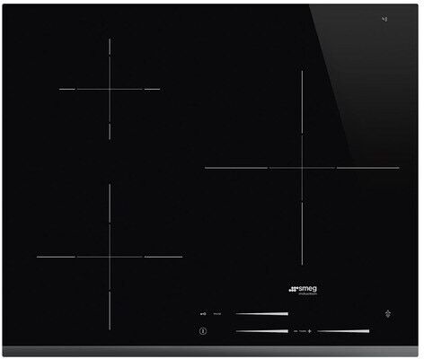 SMEG Placa inducción 3 zonas de cocción - SI7633B. Negro