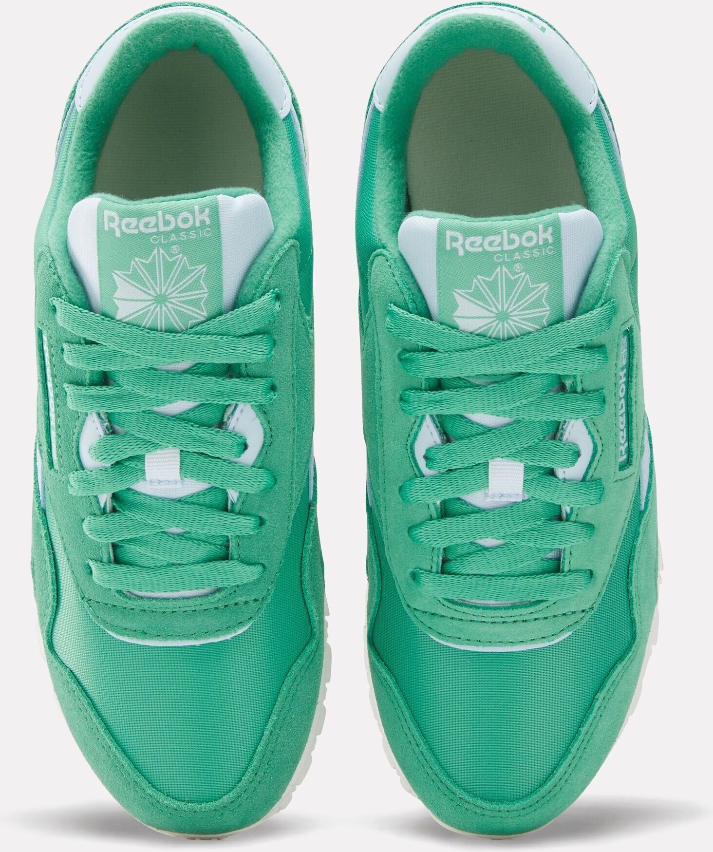 Sneaker REEBOK CLASSIC "CLASSIC NYLON", Damen, Gr. 36, grün (upgrade grün, upgrade grün, glass blau), Leder, Synthetik, Textil, Schuhe Sneaker upgrade grün, upgrade grün, glass blau 36