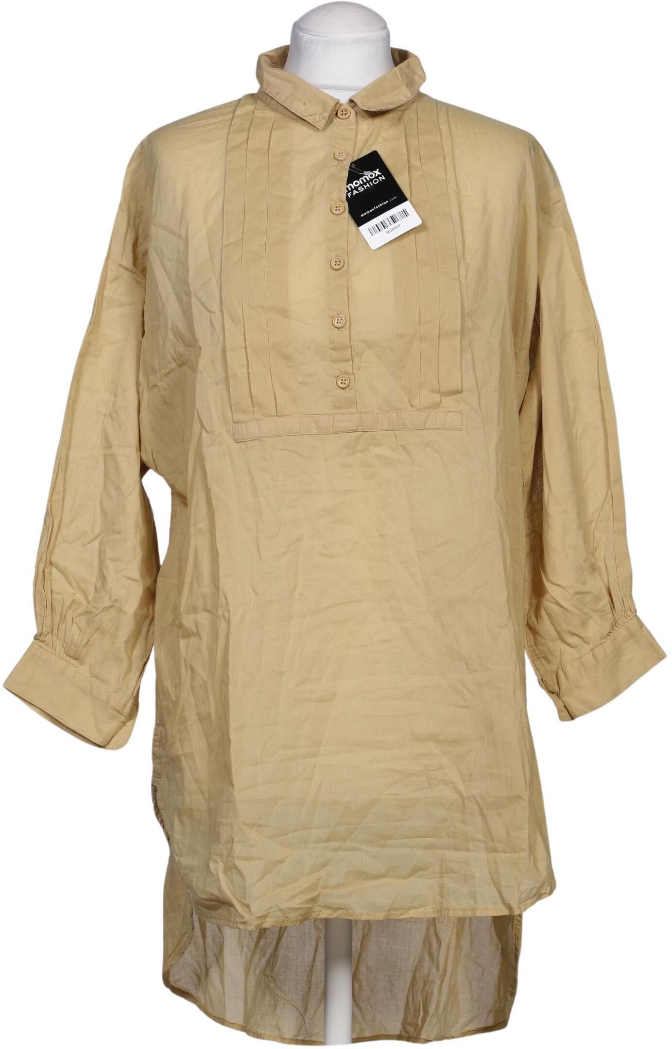 Ewa i Walla Damen Bluse, Beige, Gr. S, Baumwolle - Second Hand