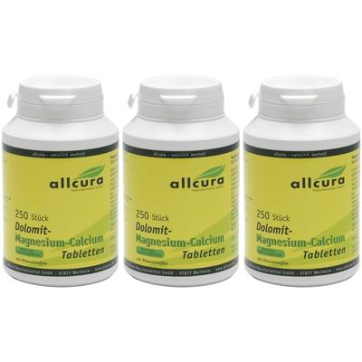 allcura Dolomit-Magnesium-Calcium 3x250 St Tabletten