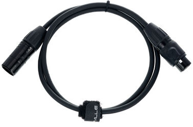 Stairville PDC5BK IP65 DMX Cable 1m 5pin