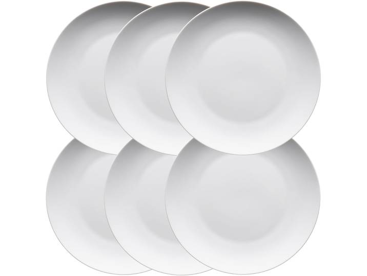 MÄSER Teller-Set Barca Weiss Porzellan 6 Stk