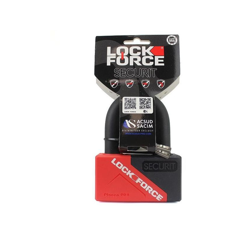 Lock-Force Antivol Mini U Lock Force Securit SRA Ø16,5