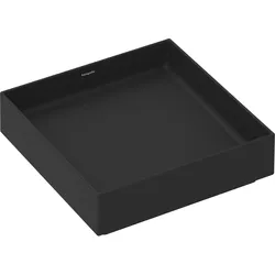 hansgrohe Xuniva evo E Aufsatzwaschtisch 400/400, ohne Hahnloch und Überlauf, 60324670, Farbe: Mattschwarz