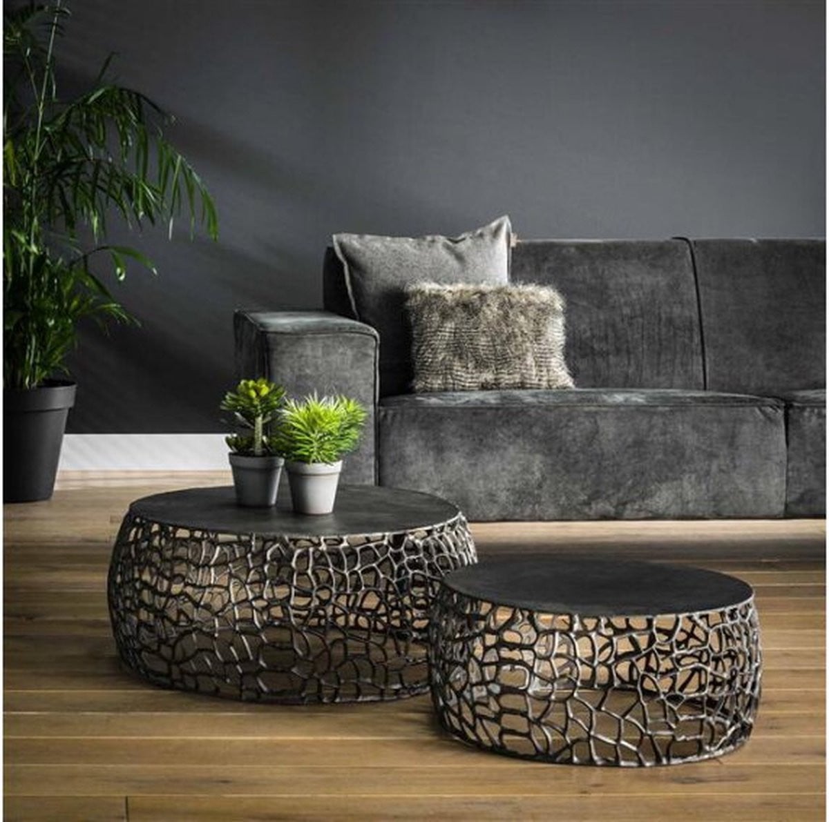 Salontafel set van 2 Labyrinth