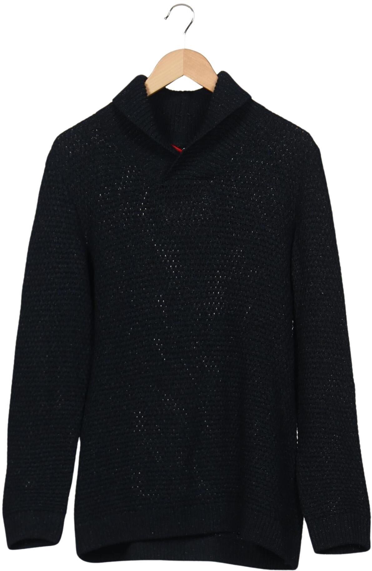 Hugo by Hugo Boss Herren Pullover, Marineblau, Gr. L, Synthetik / Schurwolle / Seide - Second Hand